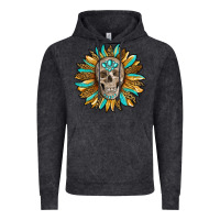 Vintage Black sunflower with skull Vintage Hoodie - RanaPortraitStore
