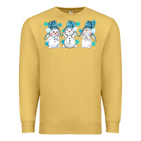 Antique Gold snowman winter bbs Premium Sweatshirt - BundleAndBundleShop