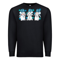 Black snowman winter bbs Premium Sweatshirt - BundleAndBundleShop