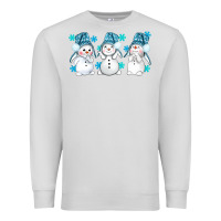 Dove Grey snowman winter bbs Premium Sweatshirt - BundleAndBundleShop