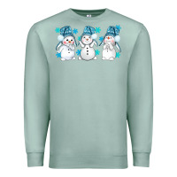 Seafoam snowman winter bbs Premium Sweatshirt - BundleAndBundleShop