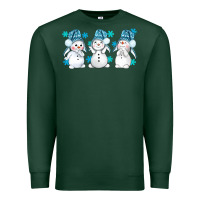 Sports Green snowman winter bbs Premium Sweatshirt - BundleAndBundleShop