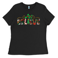 Black believe santa claus christmas Ladies Tee - Jasminsmagicworld