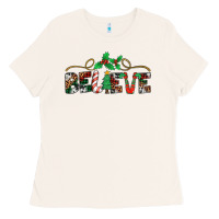Bone believe santa claus christmas Ladies Tee - Jasminsmagicworld
