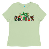 Matcha believe santa claus christmas Ladies Tee - Jasminsmagicworld