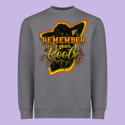 Remember Your Roots Heavyweight Sweatshirt Designed By Nancycooperartshop