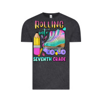 Vintage Black rolling into seventh grade Vintage Tee - BundleAndBundleShop