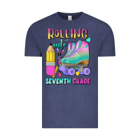 Vintage Denim rolling into seventh grade Vintage Tee - BundleAndBundleShop