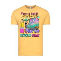 Vintage Mustard rolling into seventh grade Vintage Tee - BundleAndBundleShop