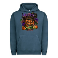 Pigment Midnight Navy lets get spooky Urban Hoodie - SublimationCraftShop