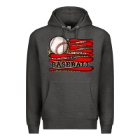 Charcoal Heather leopard baseball flag Premium Hoodie - JahusDesignShop
