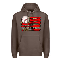 Coffee leopard baseball flag Premium Hoodie - JahusDesignShop