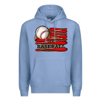 Colony Blue leopard baseball flag Premium Hoodie - JahusDesignShop
