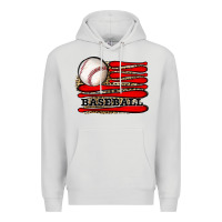 Dove Grey leopard baseball flag Premium Hoodie - JahusDesignShop