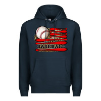 Navy leopard baseball flag Premium Hoodie - JahusDesignShop