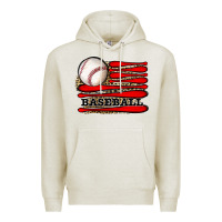 Oatmeal Heather leopard baseball flag Premium Hoodie - JahusDesignShop