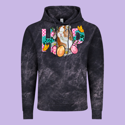Hop Bunny Easter Vintage Hoodie Designed By Bundleandbundleshop