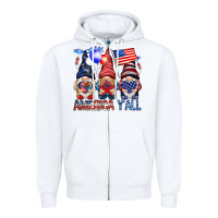 White America y'all with gnomies Zipper Hoodie - HowdyJamesFarm