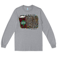 Heather Grey I Run on Coffee and Christmas Cheer Long Sleeve Tee - Bettercallsaul