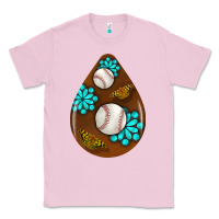 Baseball And Western Roses Teardrop  1 Classic Tee | Teevron