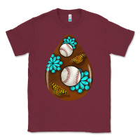 Burgundy baseball and western roses teardrop  1 Classic Tee - BundleAndBundleShop