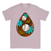 Lilac baseball and western roses teardrop  1 Classic Tee - BundleAndBundleShop