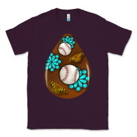 Plum baseball and western roses teardrop  1 Classic Tee - BundleAndBundleShop