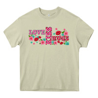 Mossy floral love and kiss Heavy Core Tee - AdoDesignShop