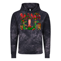 Cloud Black Christmas Mama Elf Vintage Hoodie - BundleAndBundleShop