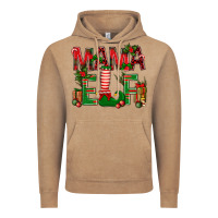 Vintage Coffee Christmas Mama Elf Vintage Hoodie - BundleAndBundleShop