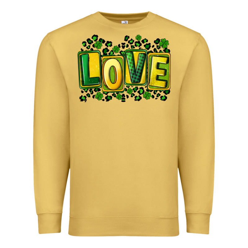 St. Patrick's Day Love Premium Sweatshirt by FaDigitalArtStudio | Teevron