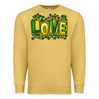 Antique Gold St. Patrick's Day love Premium Sweatshirt - FaDigitalArtStudio