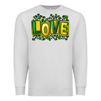 Dove Grey St. Patrick's Day love Premium Sweatshirt - FaDigitalArtStudio