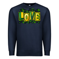 Navy St. Patrick's Day love Premium Sweatshirt - FaDigitalArtStudio