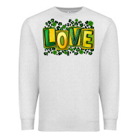 Oatmeal Heather St. Patrick's Day love Premium Sweatshirt - FaDigitalArtStudio
