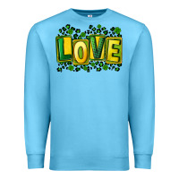 Ocean Blue St. Patrick's Day love Premium Sweatshirt - FaDigitalArtStudio