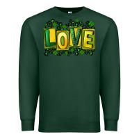Sports Green St. Patrick's Day love Premium Sweatshirt - FaDigitalArtStudio
