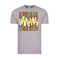 Vintage Zinc softball bat seamless pattern Vintage Tee - BundleAndBundleShop