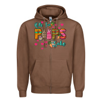 Chestnut Oh for peeps sake Easter Day Zipper Hoodie - HowdyJamesFarm