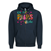 Navy Oh for peeps sake Easter Day Zipper Hoodie - HowdyJamesFarm