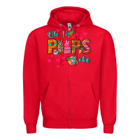 Red Oh for peeps sake Easter Day Zipper Hoodie - HowdyJamesFarm