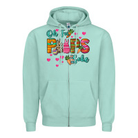 Seafoam Oh for peeps sake Easter Day Zipper Hoodie - HowdyJamesFarm