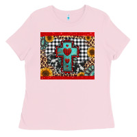 Bubblegum Pink Christmas cross Ladies Tee - Jasminsmagicworld