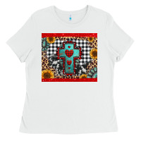 White Christmas cross Ladies Tee - Jasminsmagicworld
