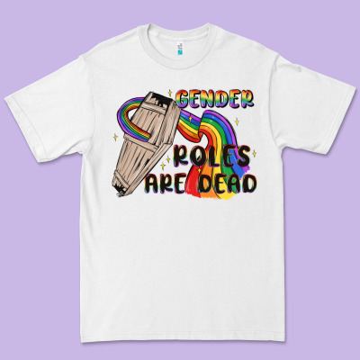 Gender Roles Are Dead Premium Tee Designed By Maliassmallbusiness