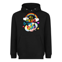 Black its okay to say gay pride Heavyweight Hoodie - FaDigitalArtStudio