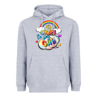 Heather Grey its okay to say gay pride Heavyweight Hoodie - FaDigitalArtStudio