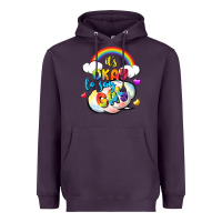 Plum its okay to say gay pride Heavyweight Hoodie - FaDigitalArtStudio