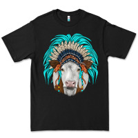 Black simmental indian headdress Premium Tee - JahusDesignShop