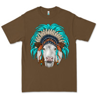 Cacao simmental indian headdress Premium Tee - JahusDesignShop